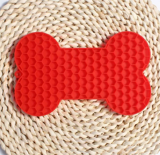 Bone Silicone Licking Dog Slow Food Mat